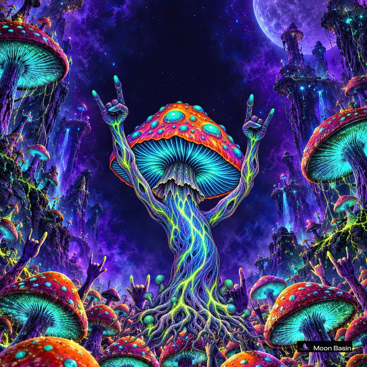 Mushroom Rocker canvas