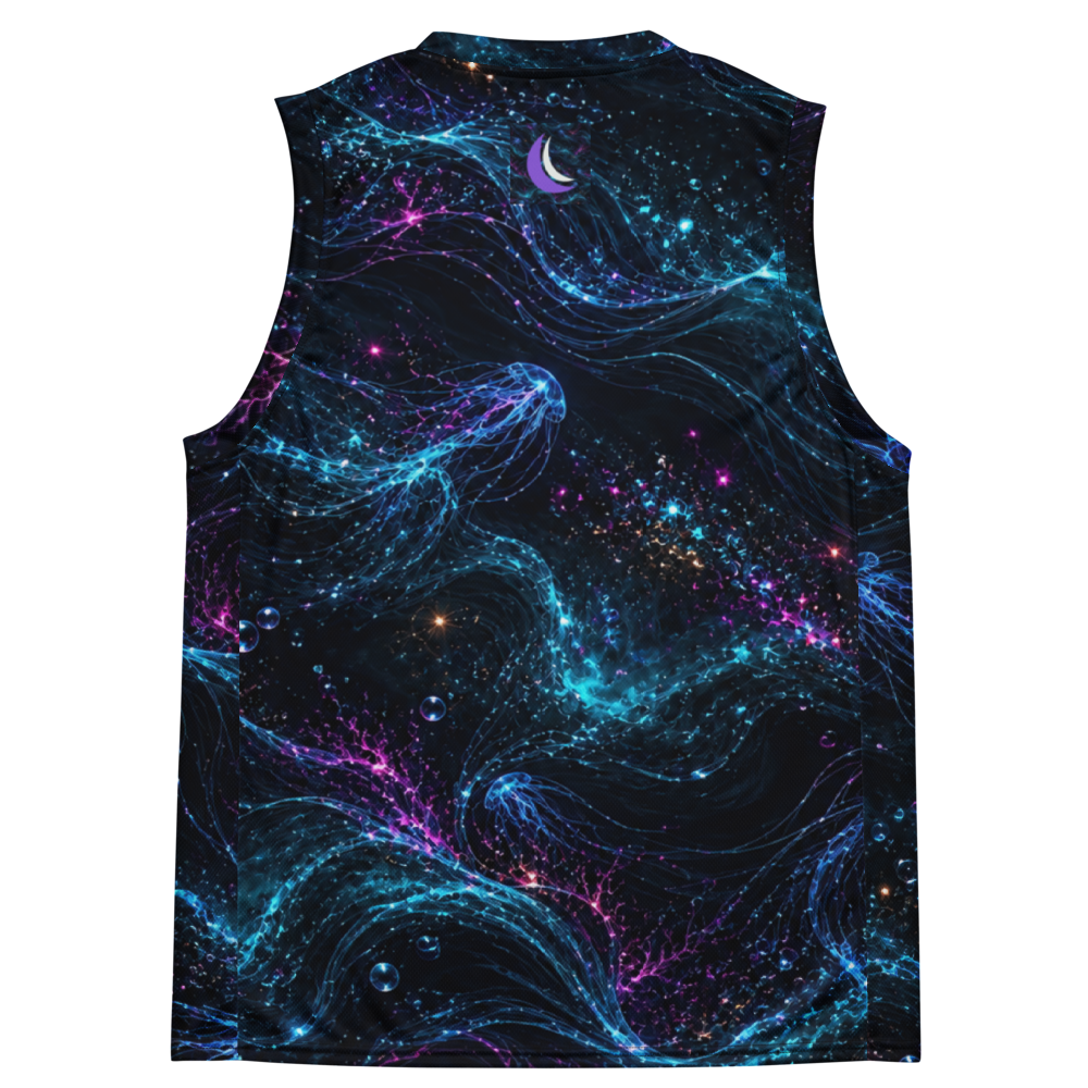 Abyssal Bloom Reliquary Terrain Basketball Jersey, back