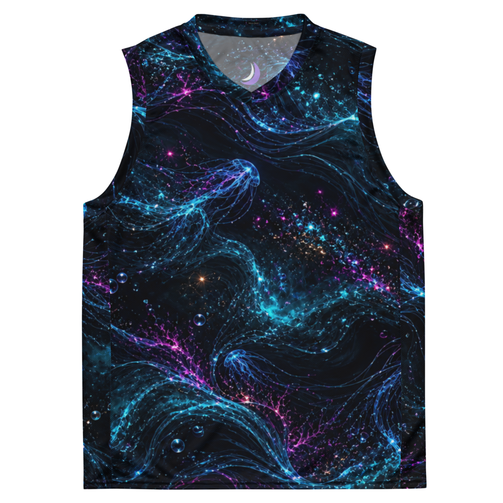 Abyssal Bloom Reliquary Terrain Basketball Jersey, front