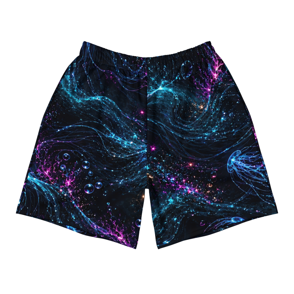 Abyssal Bloom Reliquary Terrain Athletic Shorts, front