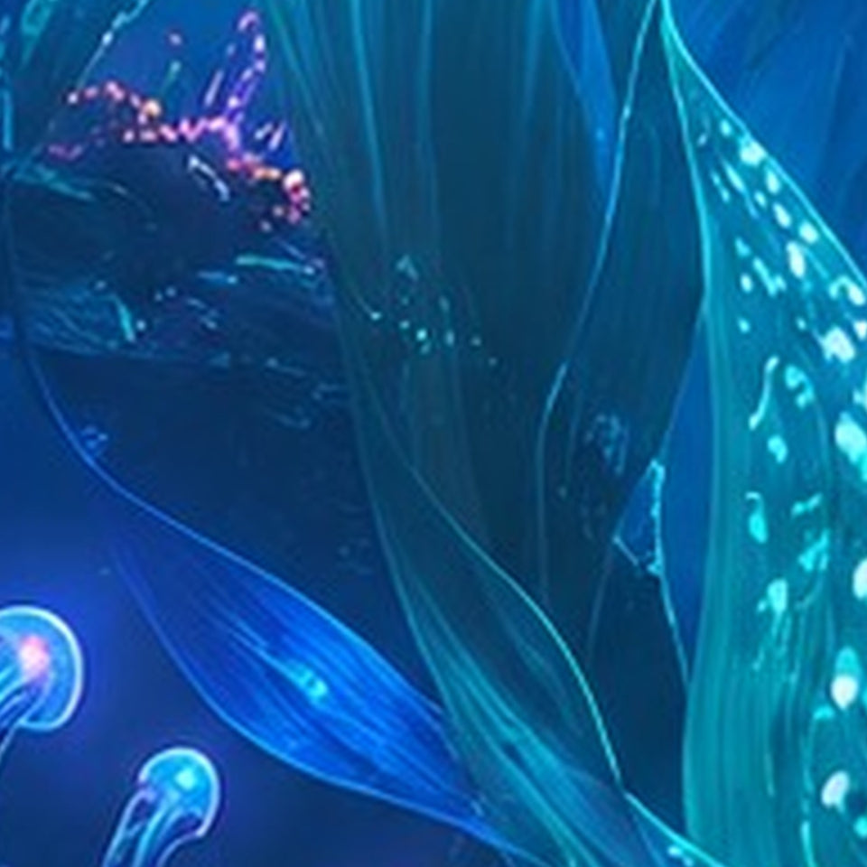 Alien Kelp Basin, print zoom: full-resolution print detail