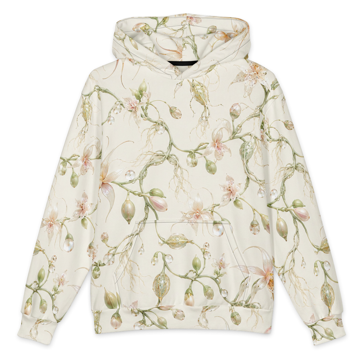 Alien Orchid Sanctuary Terrain Hoodie all-over print oversized hoodie, front