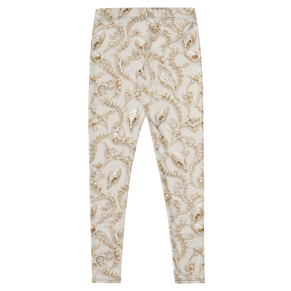 Ivory Alien Skulls Terrain Leggings, back
