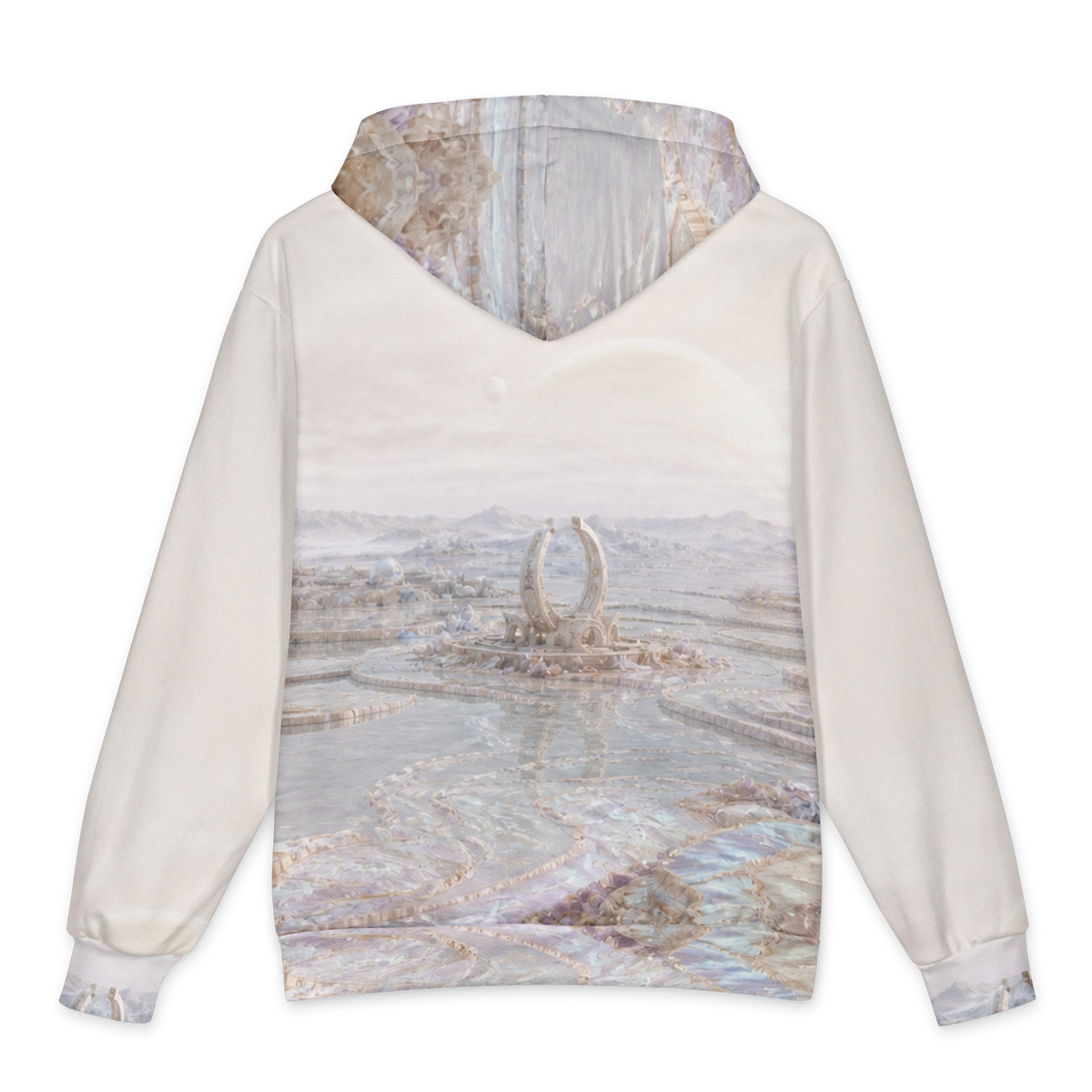 Pearl Meridian Basin all-over print oversized hoodie, back