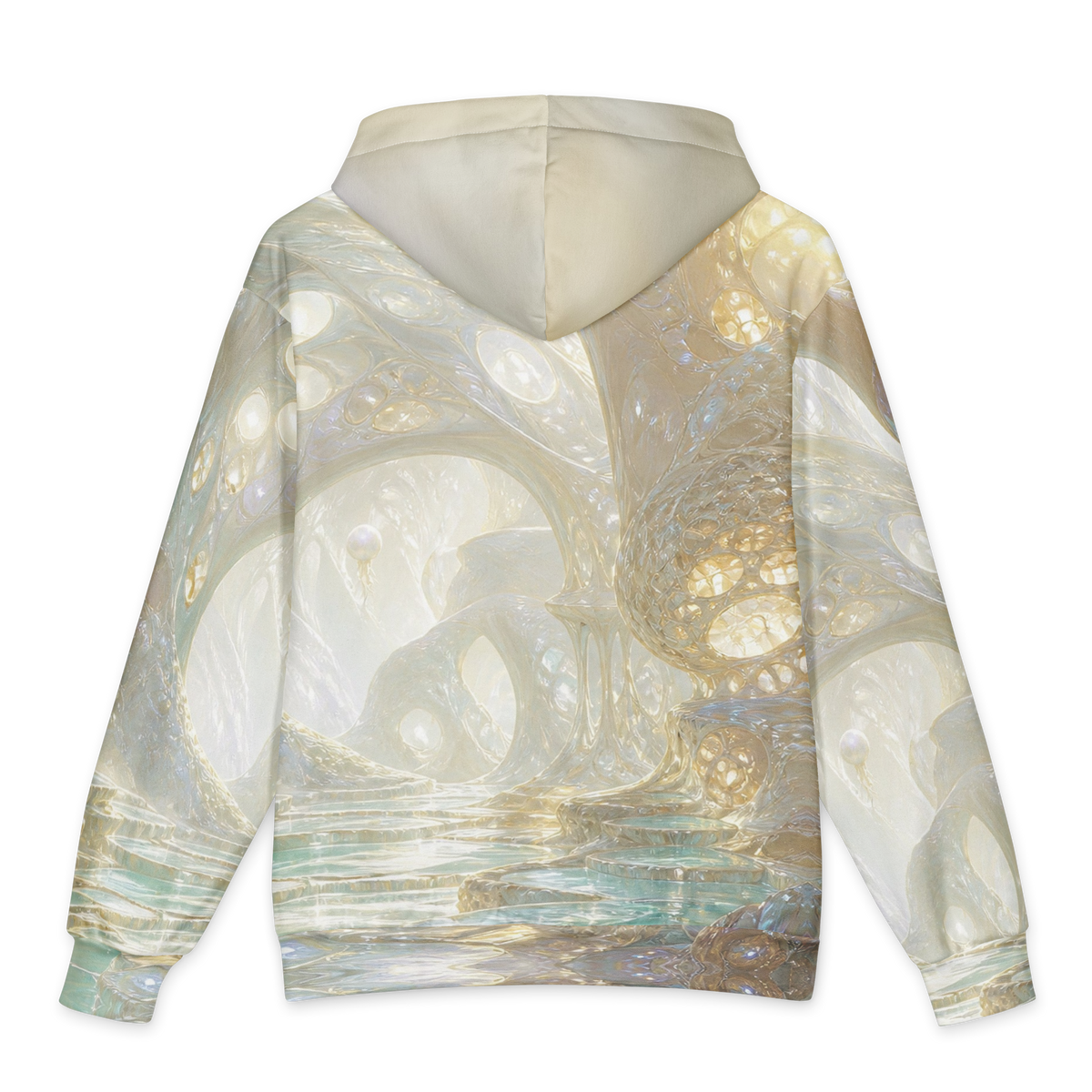 Pearl Cavern all-over print oversized hoodie, back