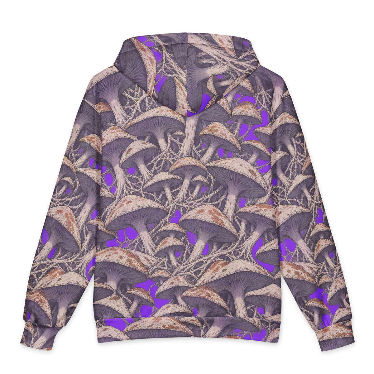 Orbital Mycelium Terrain all-over print oversized hoodie, back