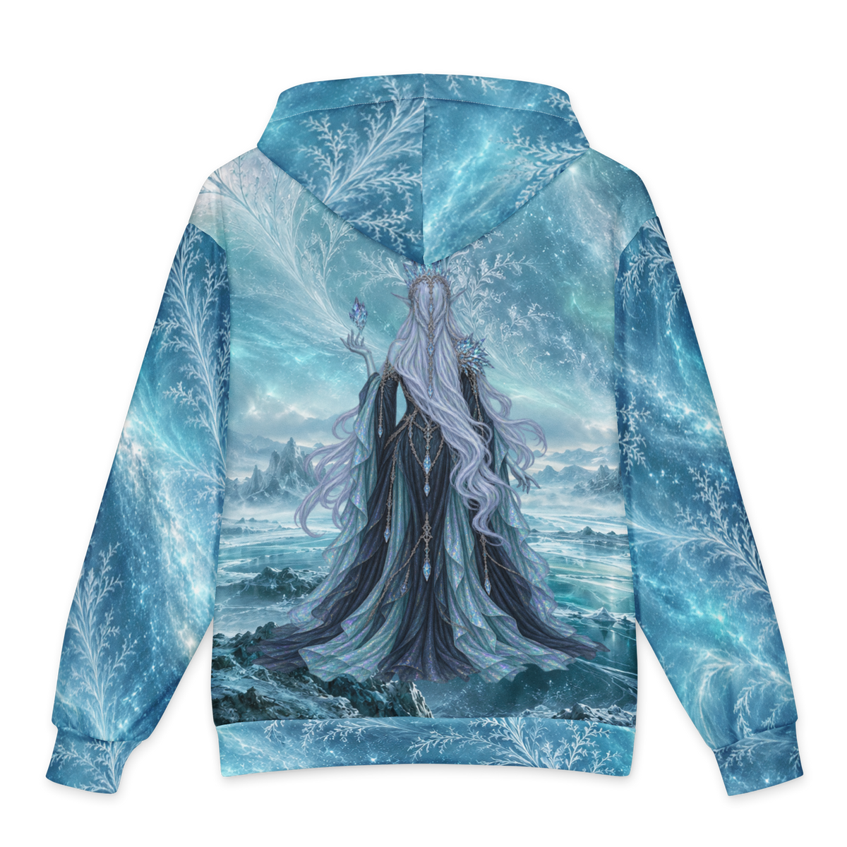 Ice Witch Hoodie all-over print oversized hoodie, back