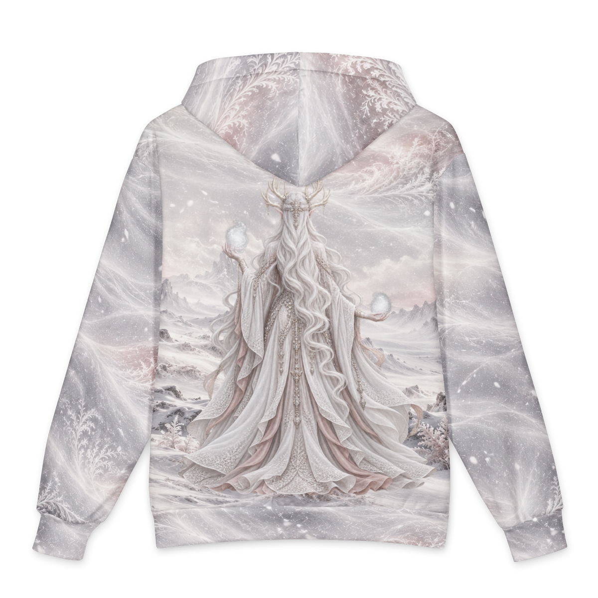 Snow Witch Hoodie all-over print oversized hoodie, back