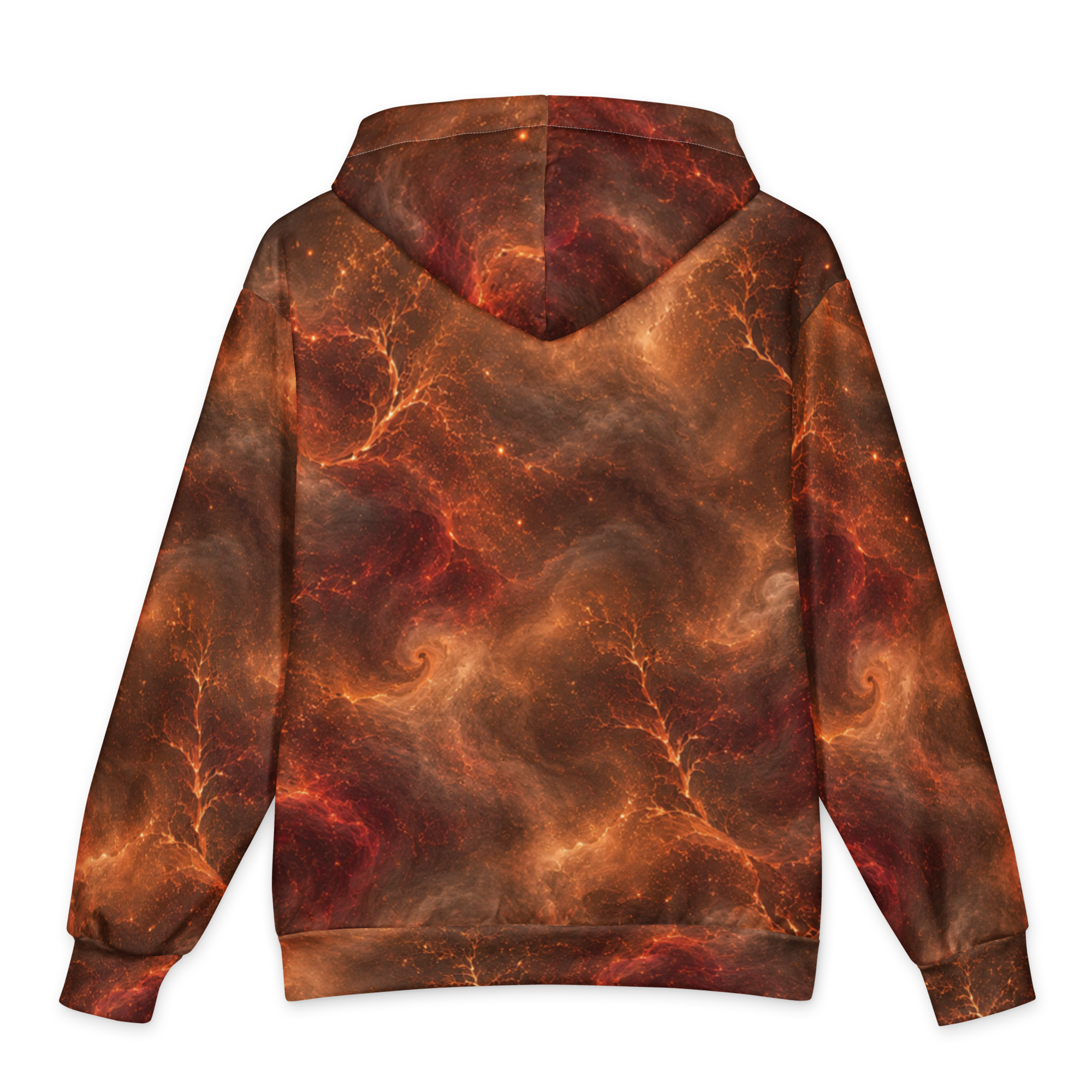 Fire Witch Terrain Hoodie, back print close-up