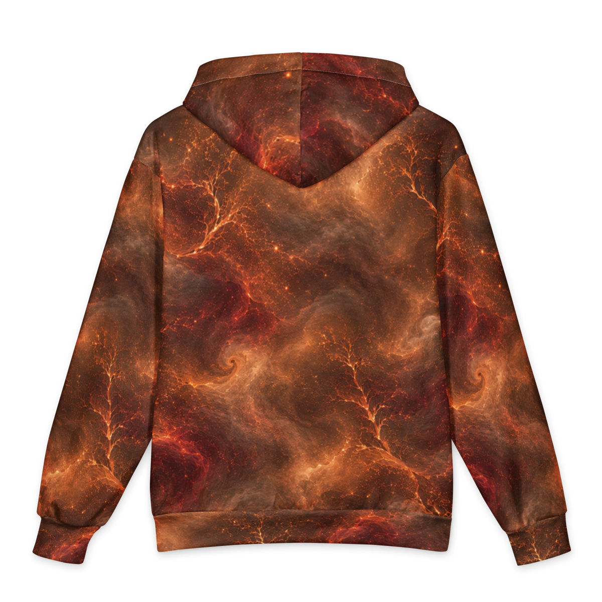 Fire Witch Terrain Hoodie all-over print oversized hoodie, back