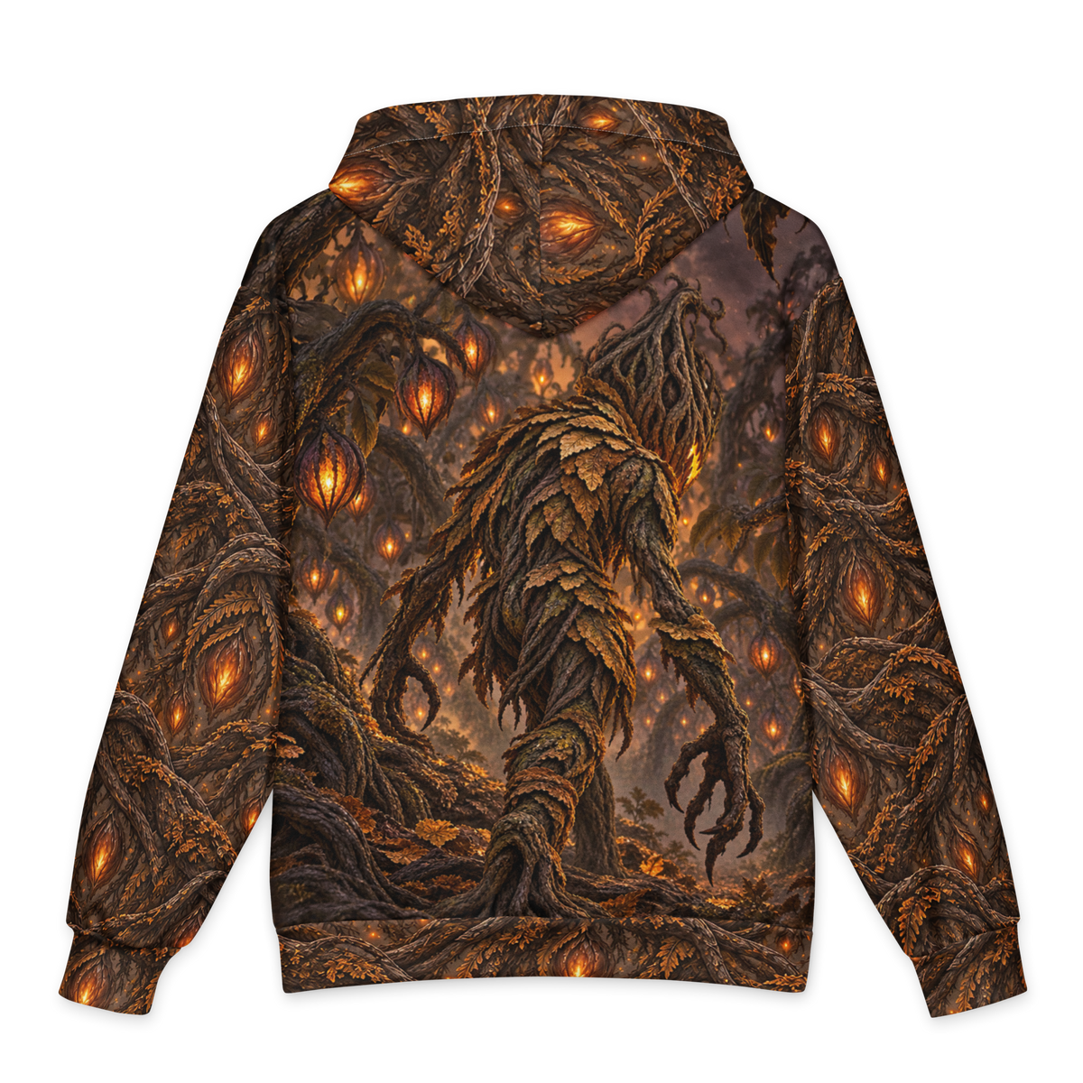 Grinning Harvest Hoodie all-over print oversized hoodie, back