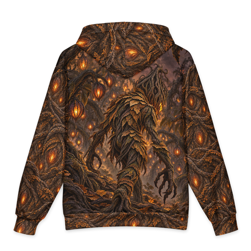 Grinning Harvest Hoodie all-over print oversized hoodie, back