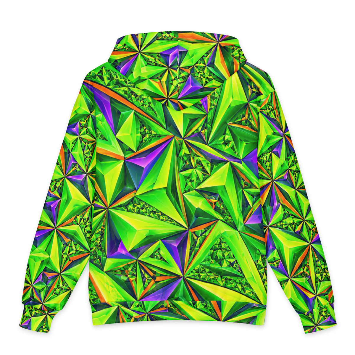 Acid Prism Terrain Hoodie all-over print oversized hoodie, back
