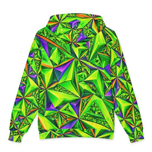 Acid Prism Terrain Hoodie all-over print oversized hoodie, back