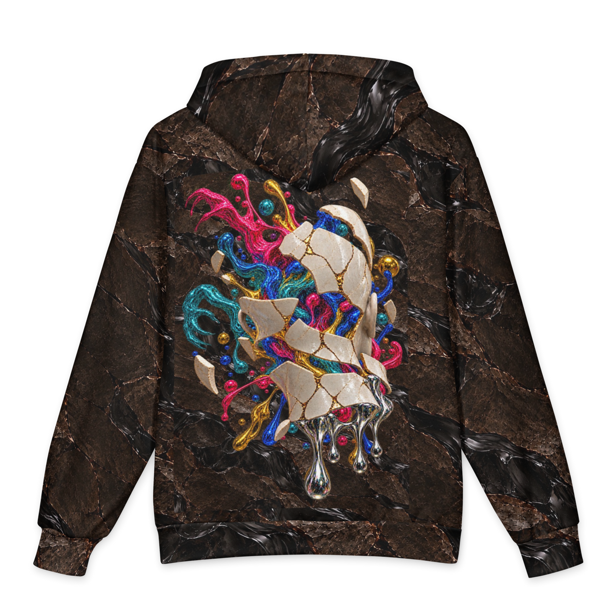 Lucid Detonation Hoodie all-over print oversized hoodie, back