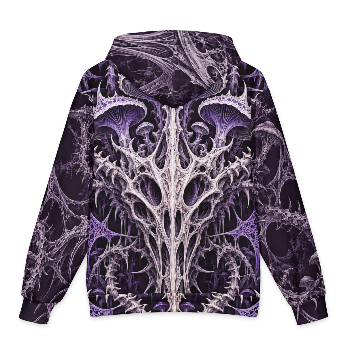 Bonevine Violet Hoodie all-over print oversized hoodie, back
