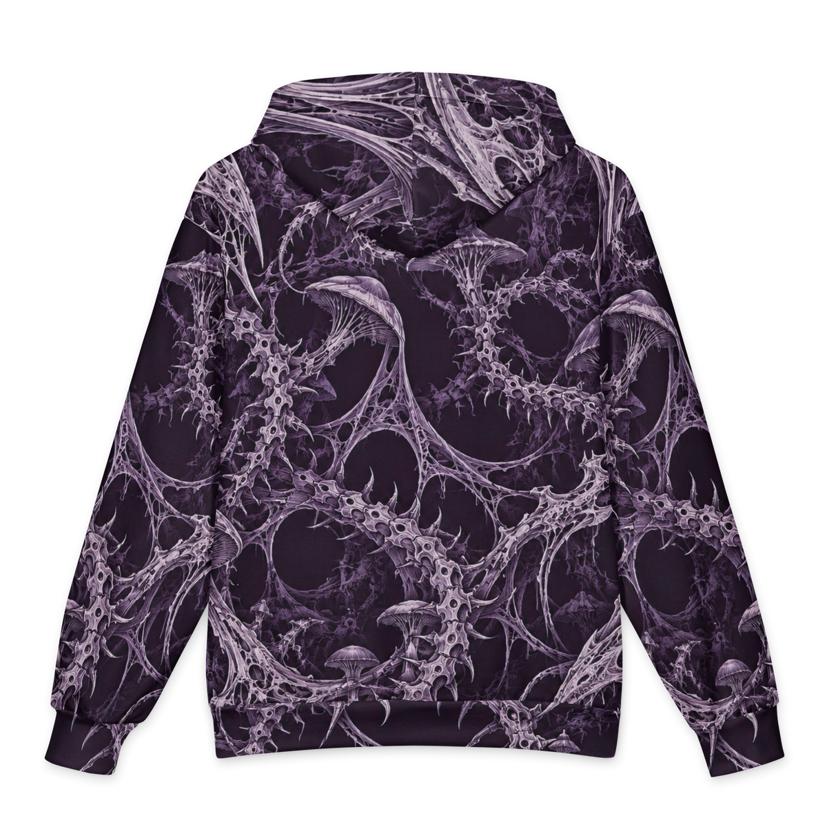 Bonevine Violet Terrain Hoodie all-over print oversized hoodie, back