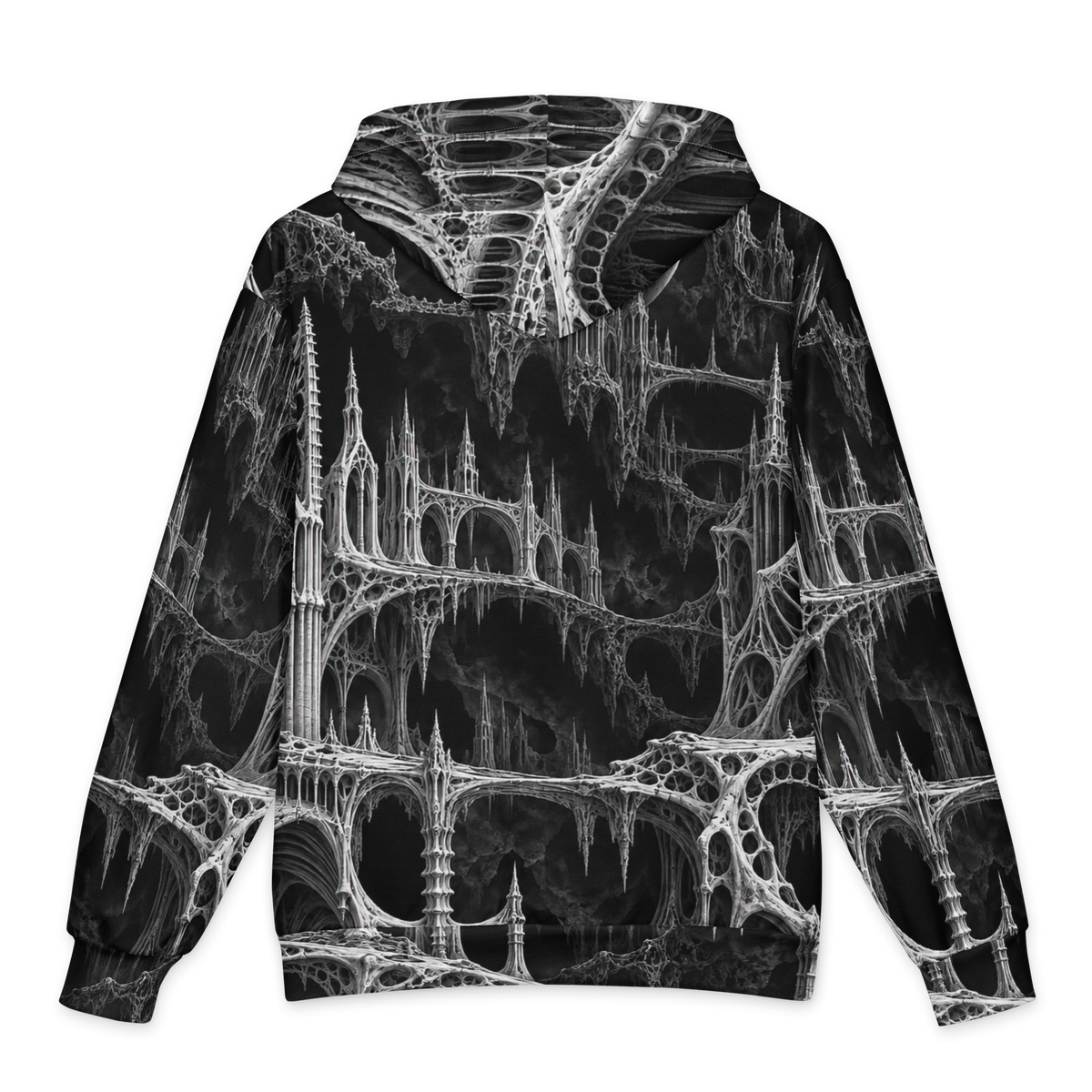 Black Chapel Obsidian Terrain Hoodie all-over print oversized hoodie, back