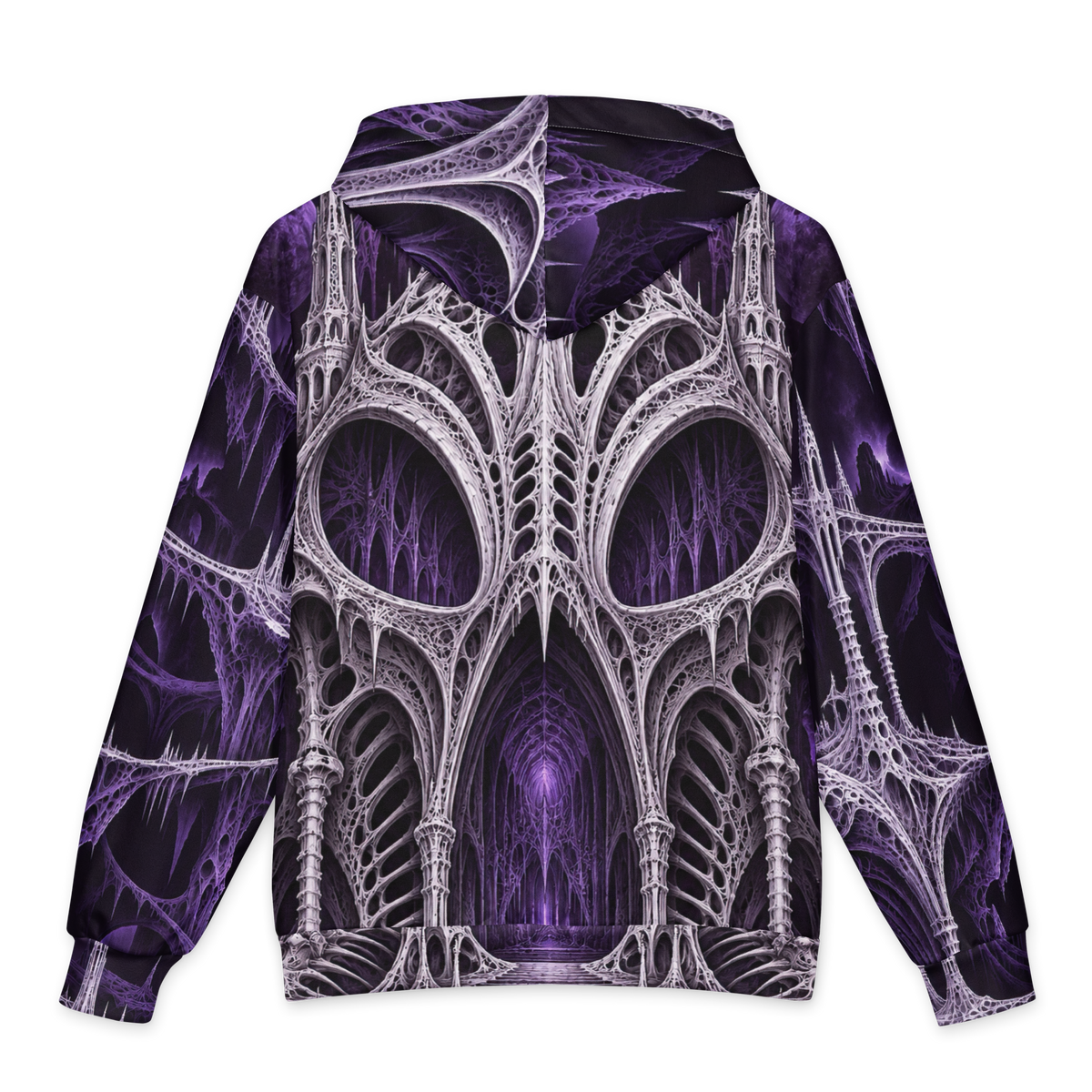 Black Chapel Violet Hoodie all-over print oversized hoodie, back