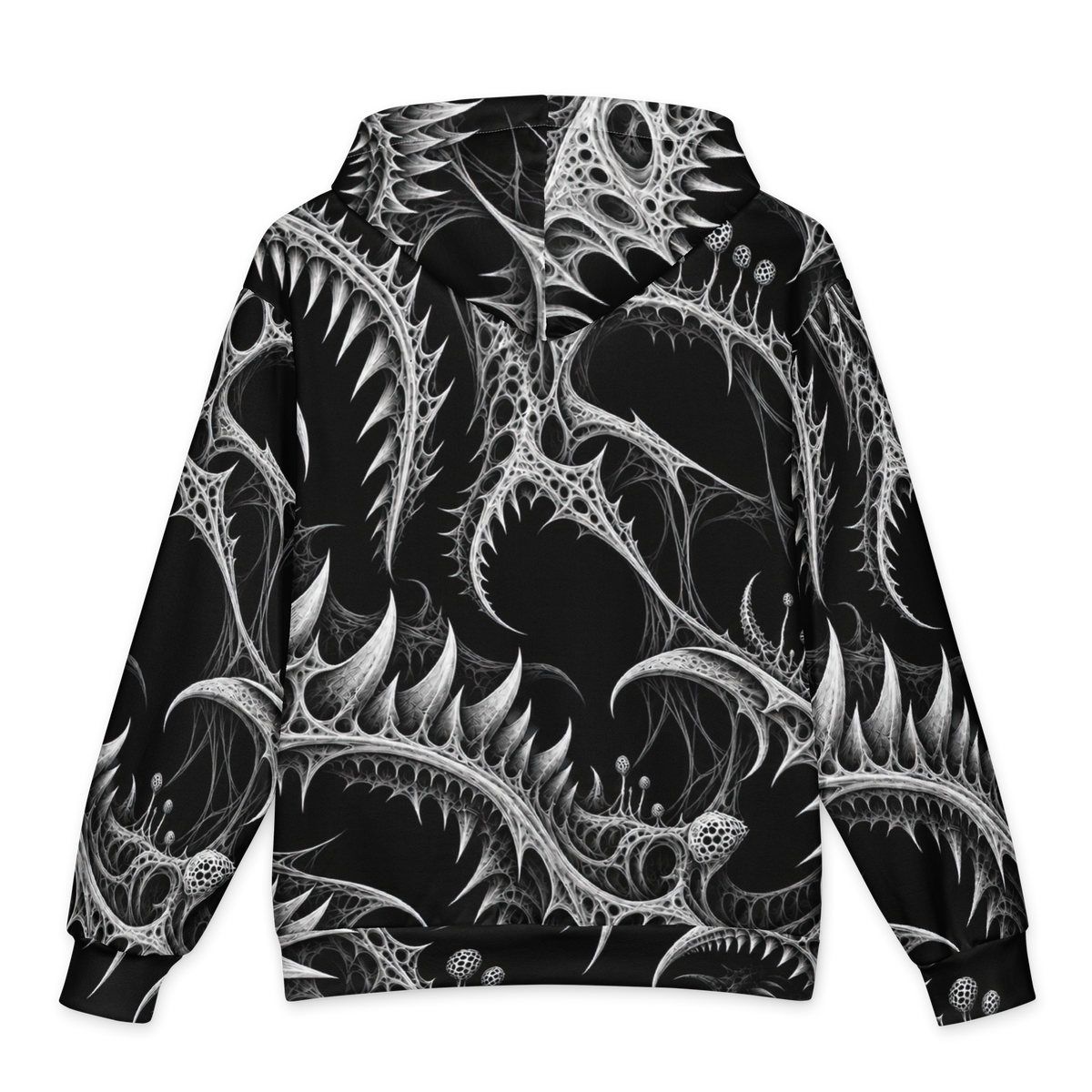 Thornjaw Obsidian Terrain Hoodie all-over print oversized hoodie, back