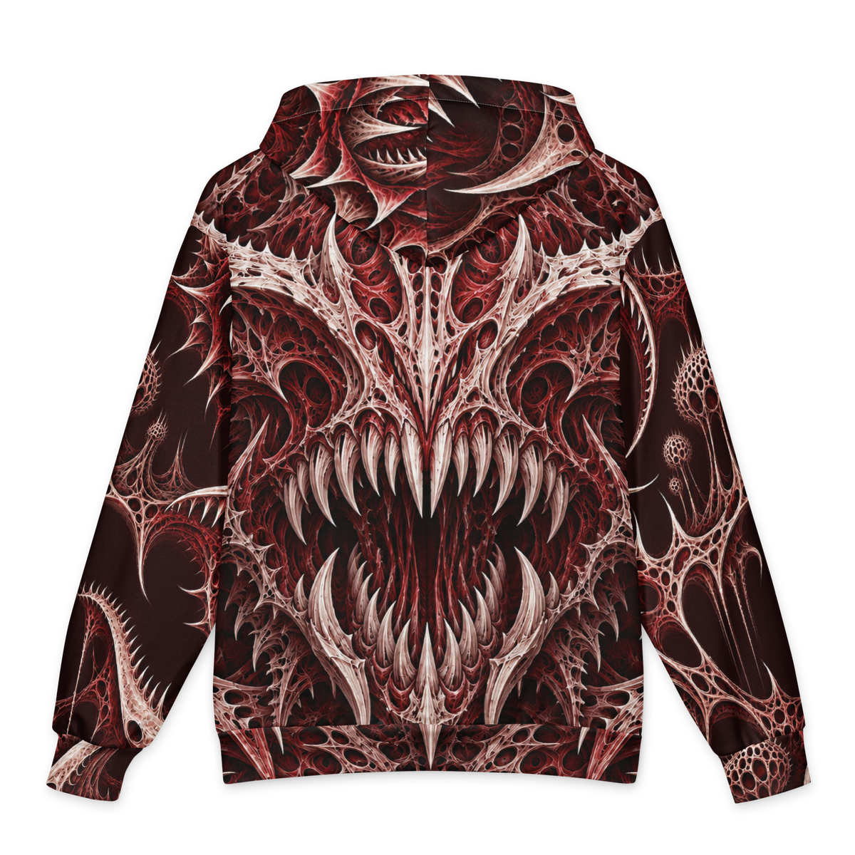 Thornjaw Oxblood Hoodie all-over print oversized hoodie, back