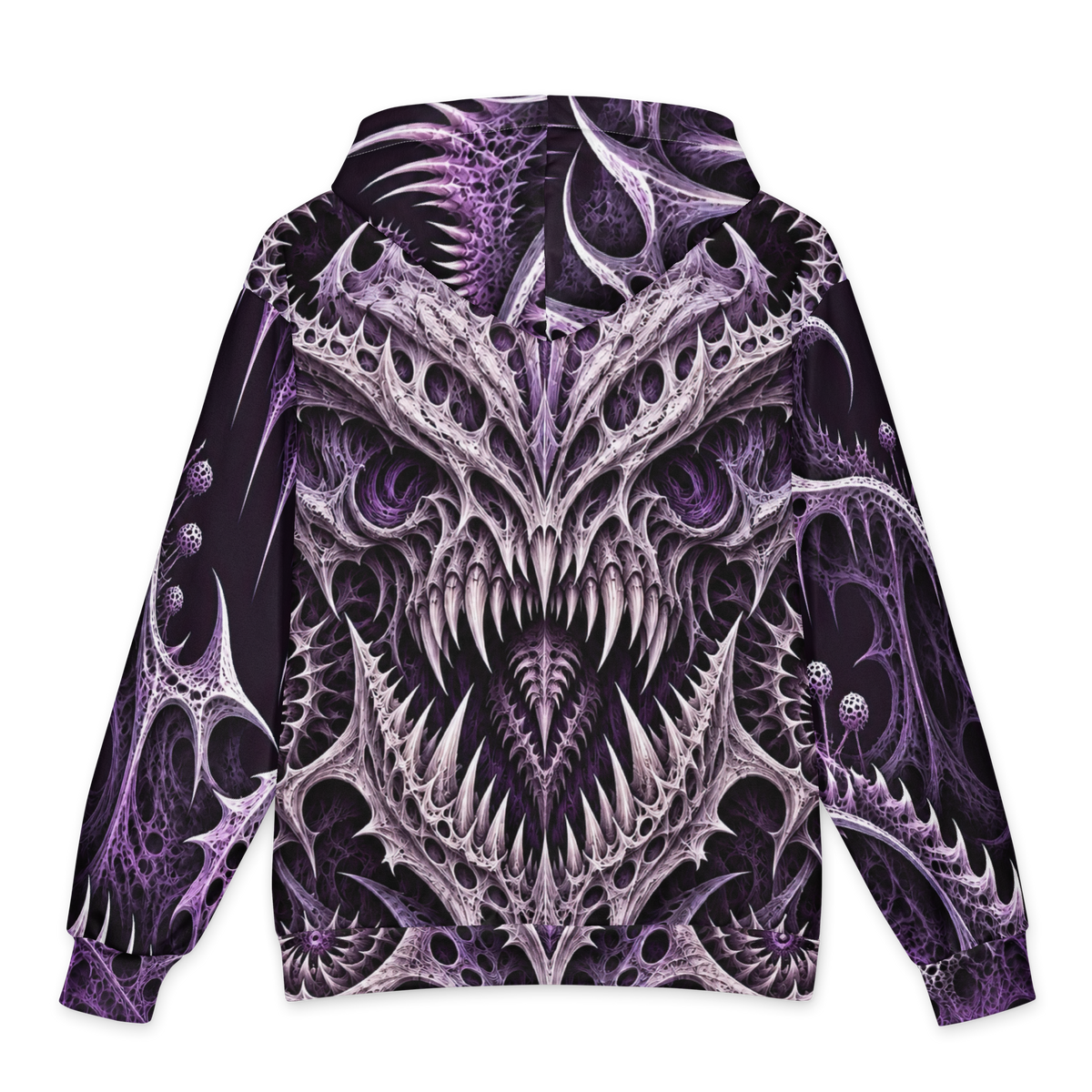 Thornjaw Violet Hoodie all-over print oversized hoodie, back
