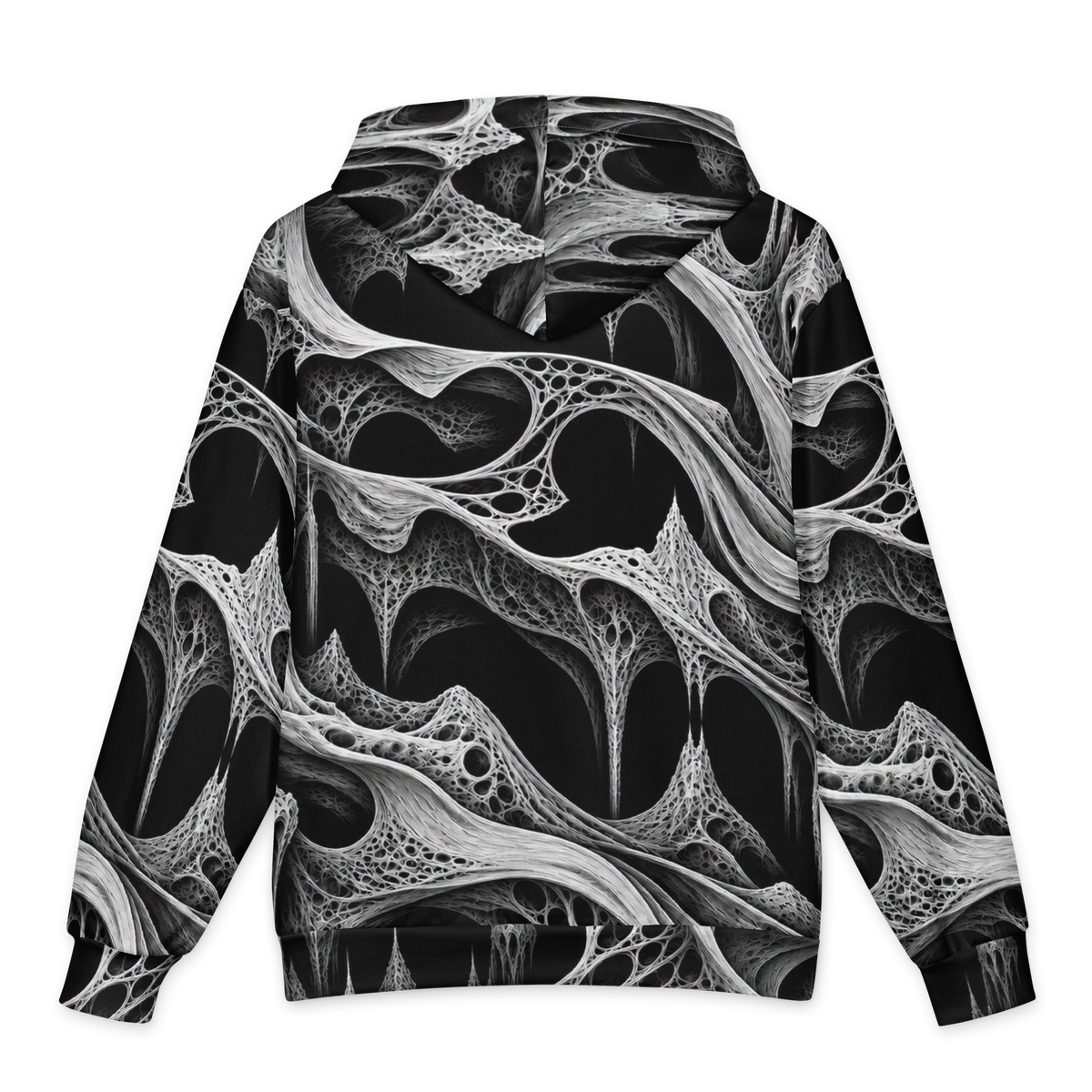 Wraithskin Obsidian Terrain Hoodie all-over print oversized hoodie, back