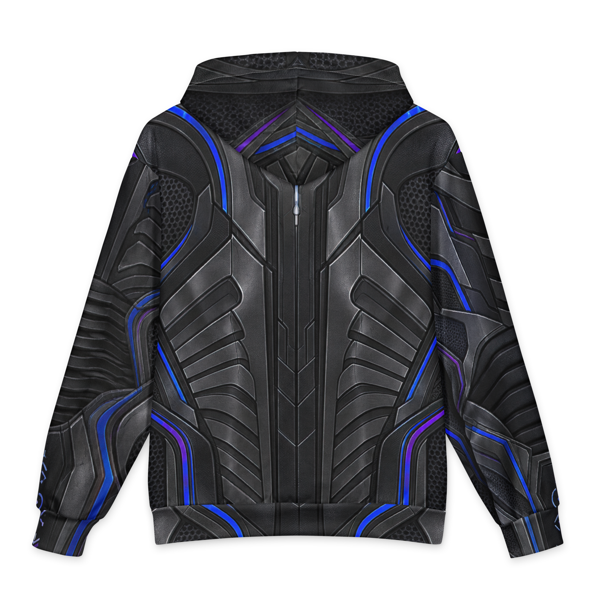 Obsidian Pilot Hoodie, back print close-up