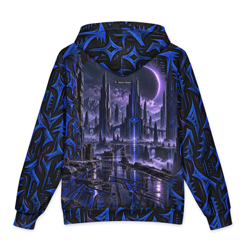 Void Circuit Hoodie all-over print oversized hoodie, back