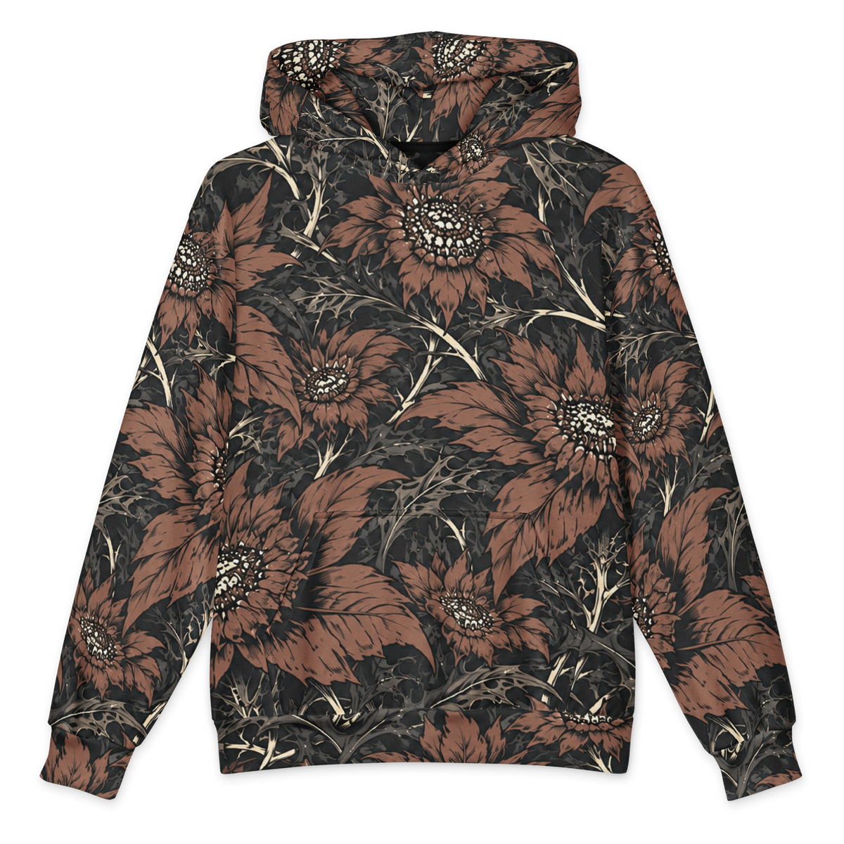 Magnetar Garden Terrain all-over print oversized hoodie, front