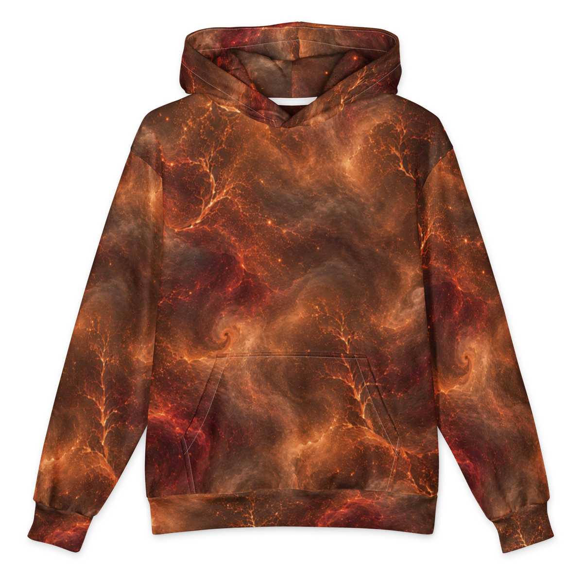 Fire Witch Terrain Hoodie all-over print oversized hoodie, front