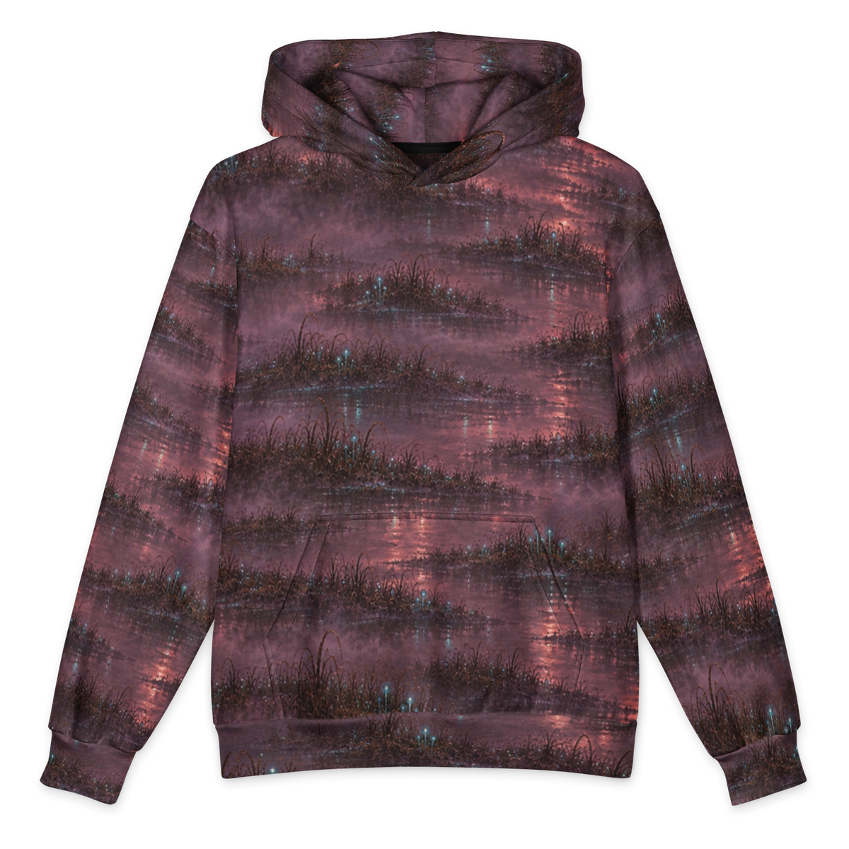 Veil Witch Terrain Hoodie all-over print oversized hoodie, front