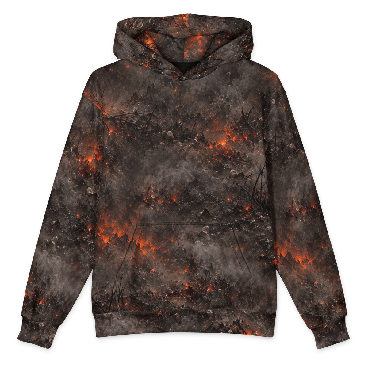 Ashen Reaper Terrain Hoodie all-over print oversized hoodie, front