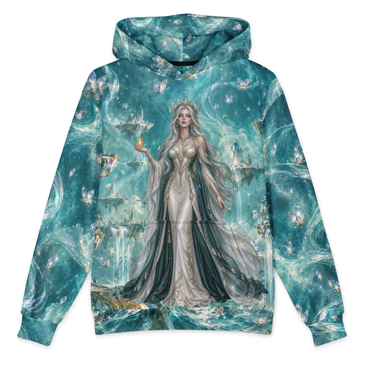 Prism Oracle Hoodie all-over print oversized hoodie, front