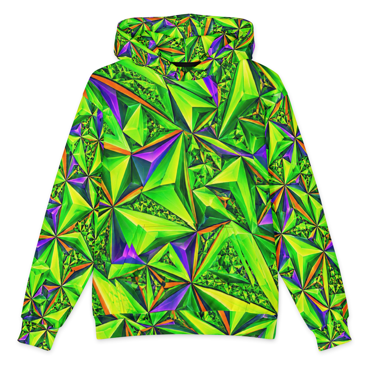 Acid Prism Terrain Hoodie all-over print oversized hoodie, front