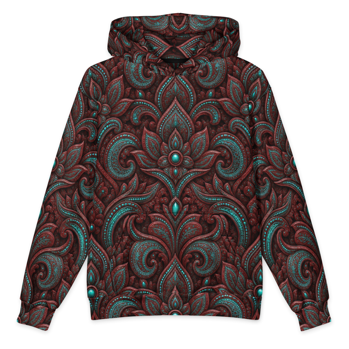 Raina Terrain Hoodie all-over print oversized hoodie, front