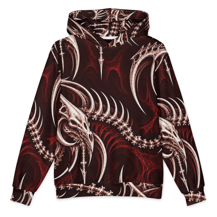 Ossuary Crown Oxblood Terrain Hoodie