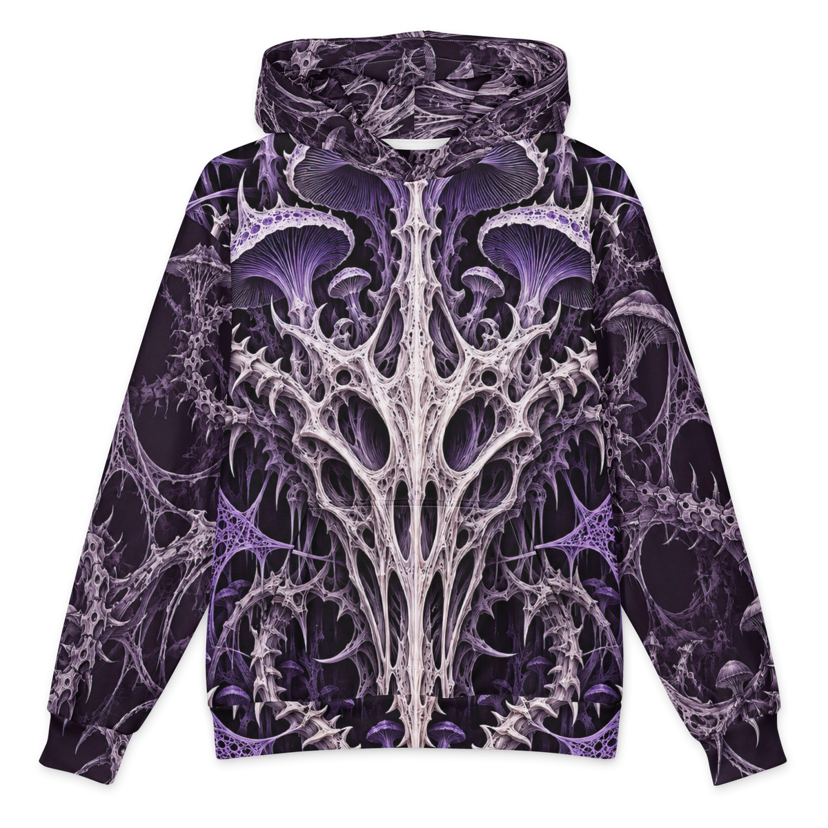 Bonevine Violet Hoodie all-over print oversized hoodie, front