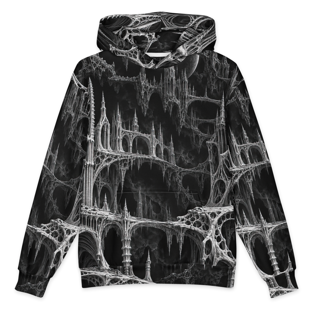 Black Chapel Obsidian Terrain Hoodie all-over print oversized hoodie, front