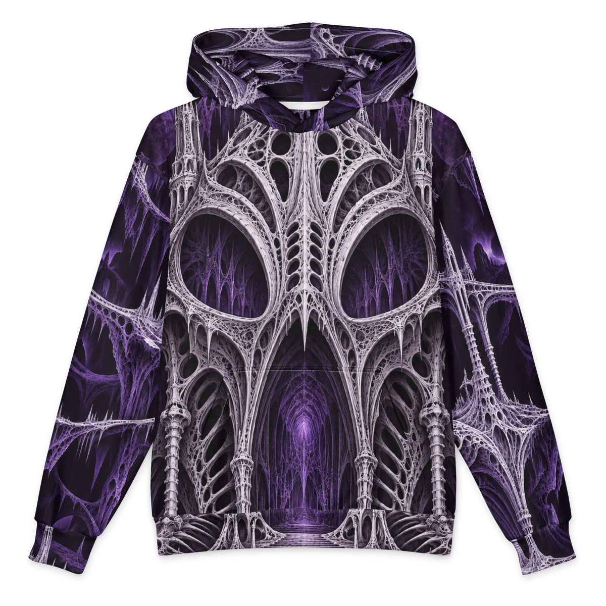 Black Chapel Violet Hoodie all-over print oversized hoodie, front