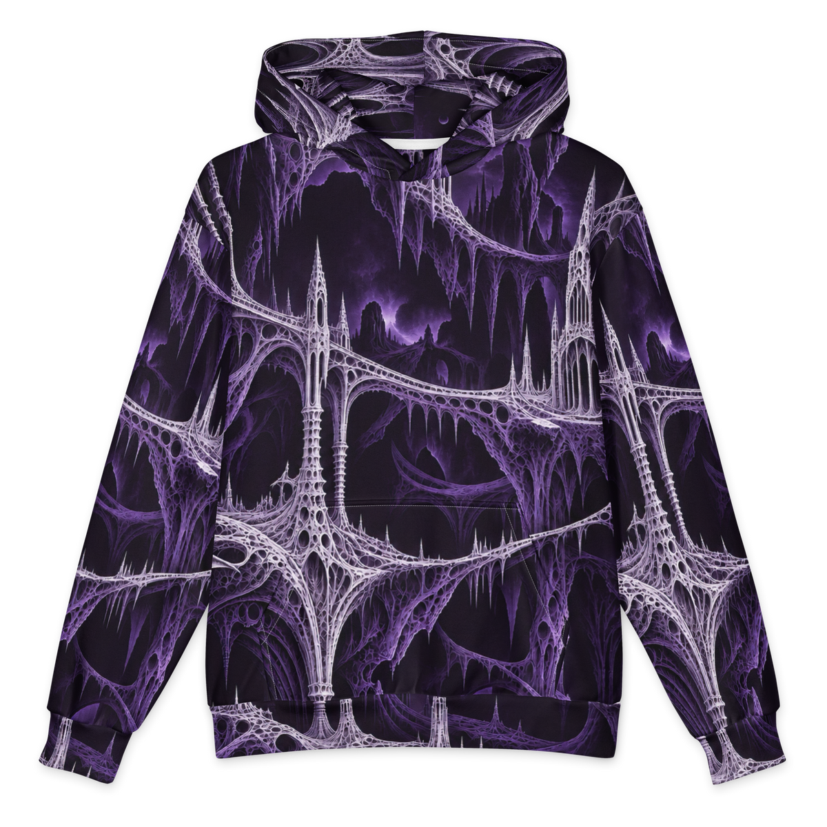 Black Chapel Violet Terrain Hoodie all-over print oversized hoodie, front