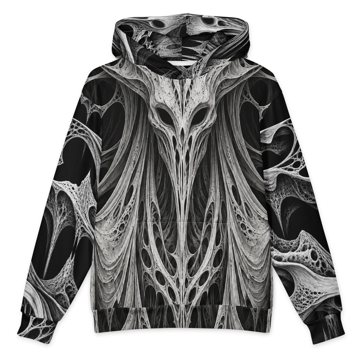 Wraithskin Obsidian Hoodie all-over print oversized hoodie, front
