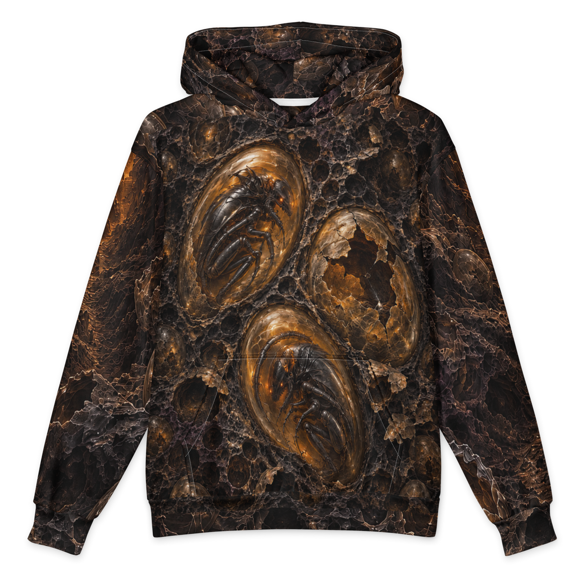 Silent Brood Hoodie all-over print oversized hoodie, front