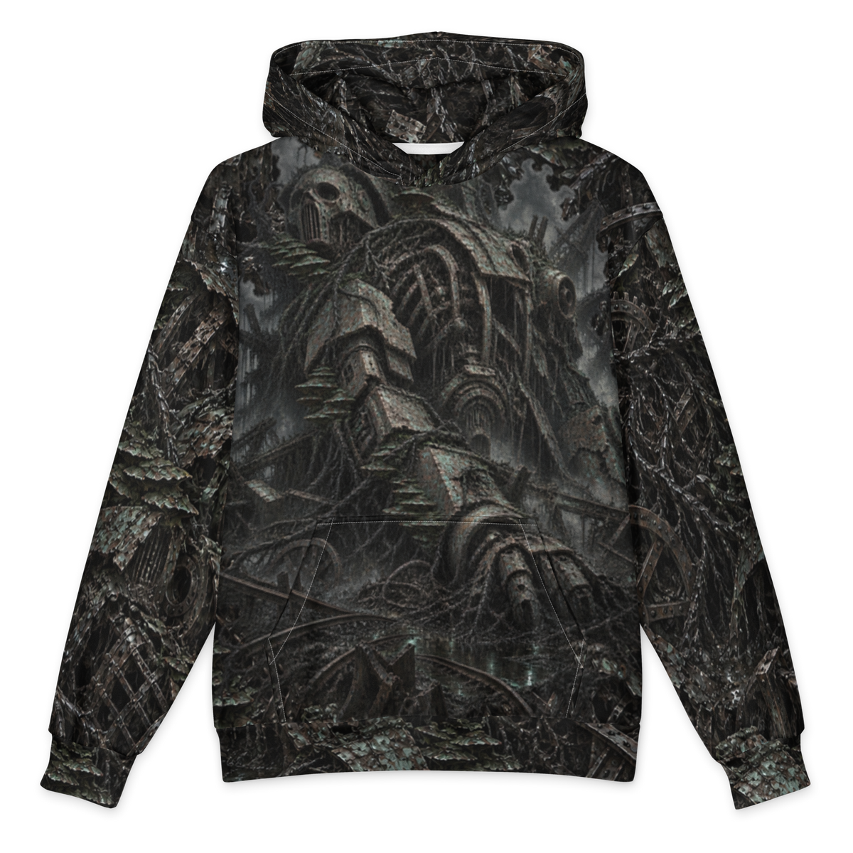 Rot and Iron Hoodie all-over print oversized hoodie, front