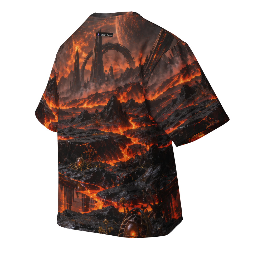 Obsidian Brood Expanse all-over print oversized tee, back