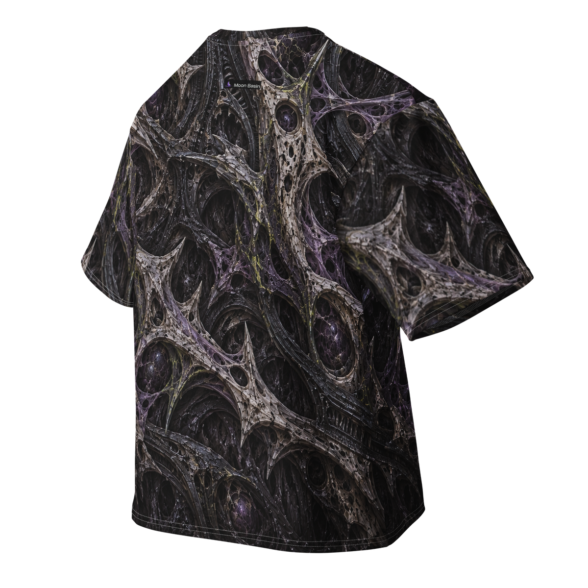 Breachborn Terrain, all-over print oversized cotton tee, back