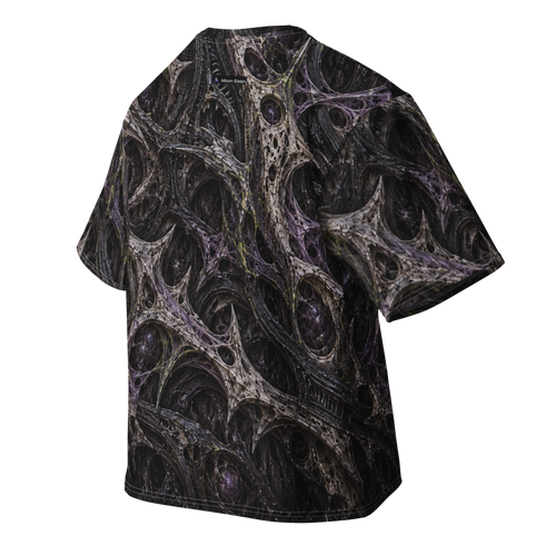 Breachborn Terrain, all-over print oversized cotton tee, back
