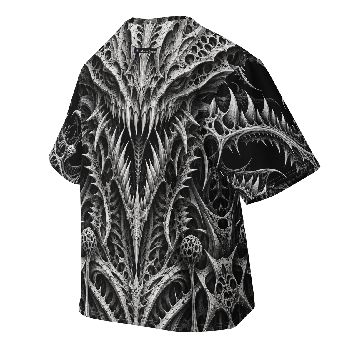 Thornjaw Obsidian all-over print oversized tee, back