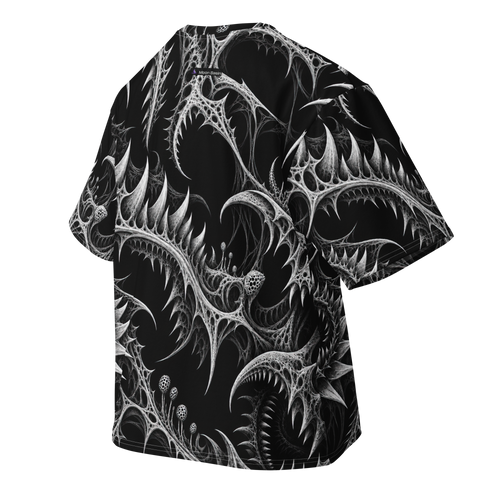 Thornjaw Obsidian Terrain all-over print oversized tee, back