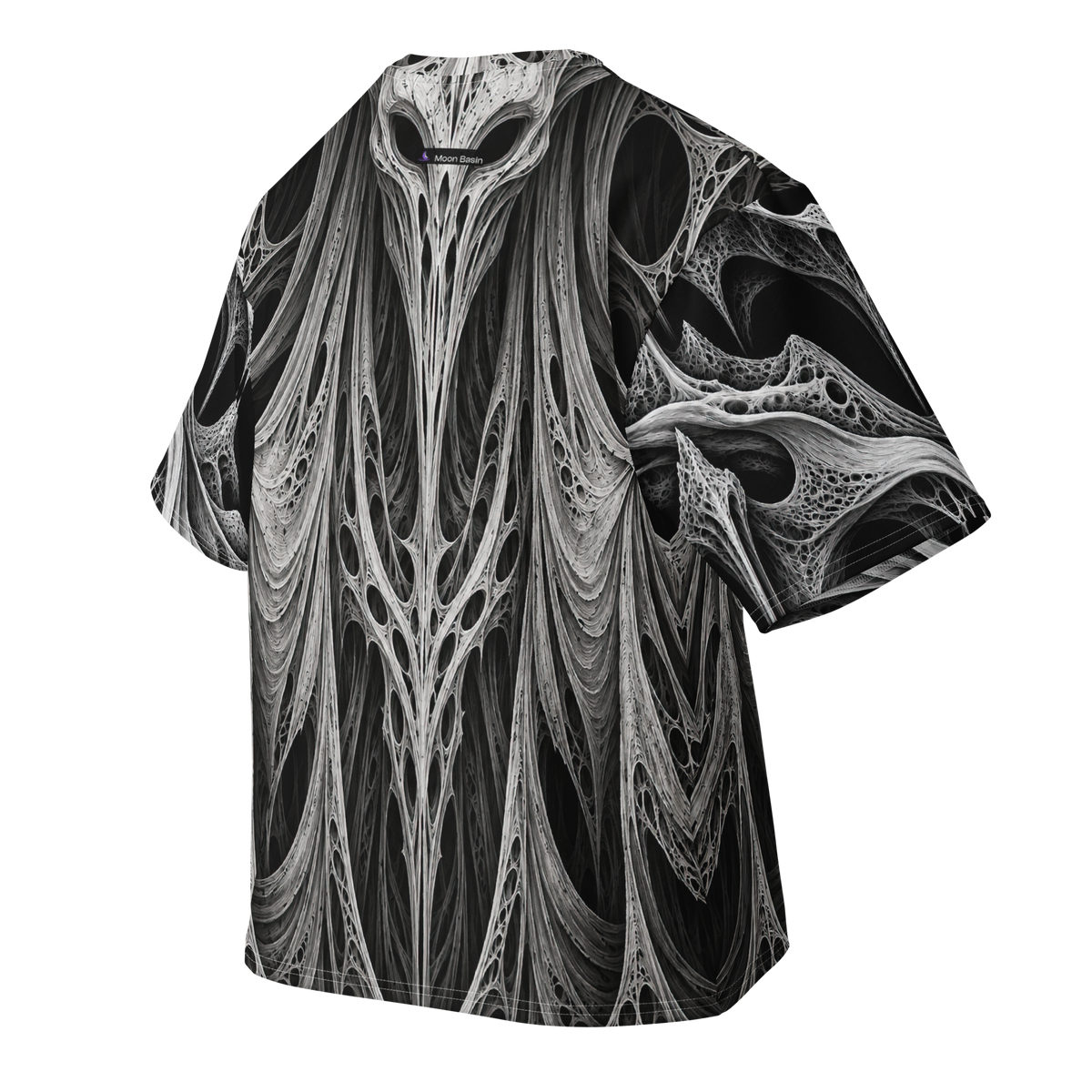 Wraithskin Obsidian all-over print oversized tee, back